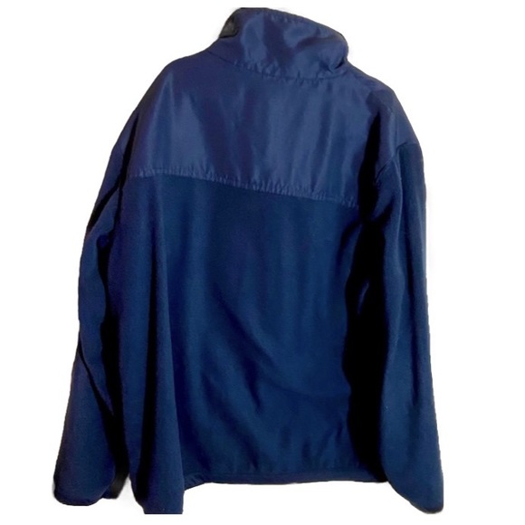 TIMBERLAND Boy’s Navy Jacket Heavy Fleece Full Zip Arm Pocket Sz XL 10/14 Youth - Picture 2 of 4